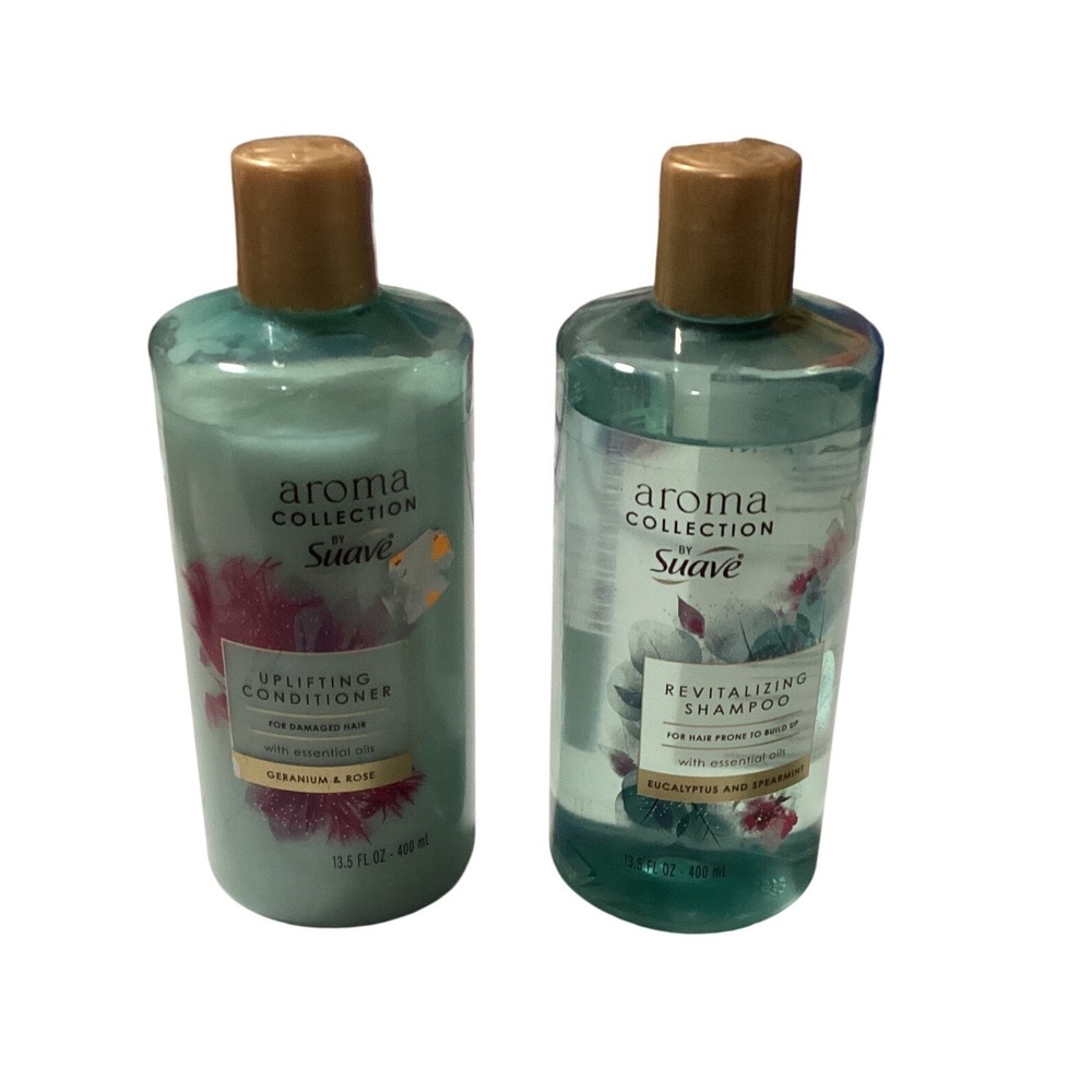 Suave Aroma Collection Shampoo and Conditioner Set Eucalyptus Rose 13.5oz 2pk